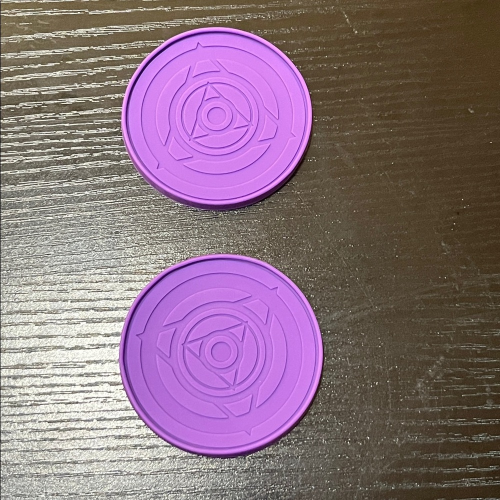 Set of  2 purple Cup Holders or Coasters Universal Size New